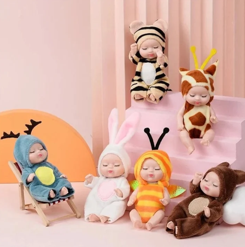 🧸Mini Reborn Baby Dolls Lifelike Realistic Baby Dolls👼🎁（Pack of 6）