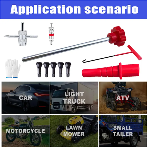 🚗 Quick Change Tire Valve Tool Kit（23-piece set）
