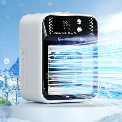 Portable 3-In-1 Cooling Fan with 2-Speed Mist