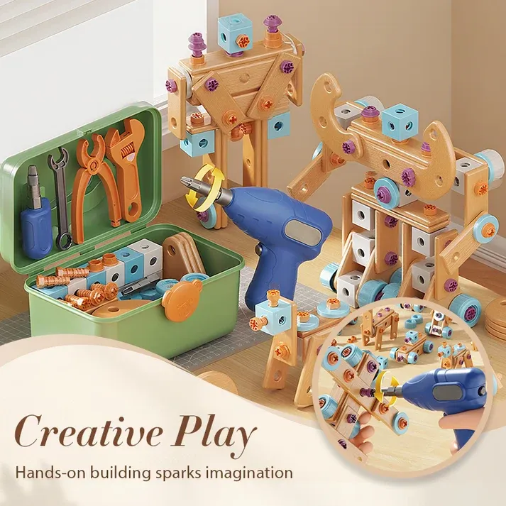 Children's Educational DIY Toy Tool Kit-Build More. Learn More. Play Creatively🧰✨