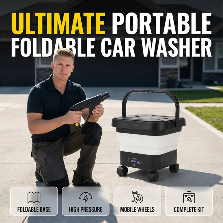 🔋🚗 Portable Outdoor Wireless Car Washer –Cordless, rechargeable, high-pressure – wash your car anywhere. 🔥💨
