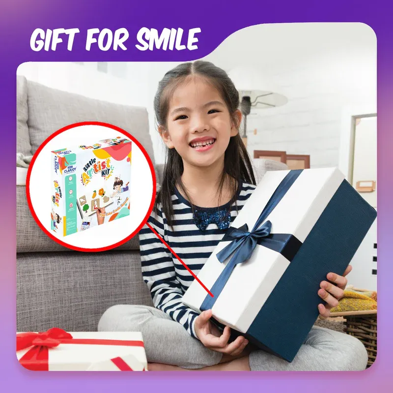 Little Artist Kit - 32Stencil - Wooden Painting Puzzle