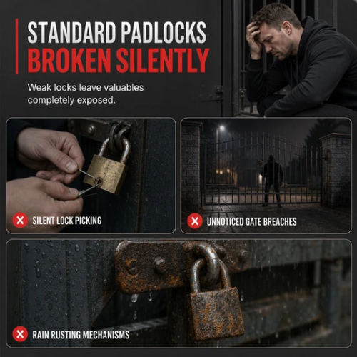 Heavy-Duty Aluminum Alloy Alarm Padlock（2ＰＣＳ）