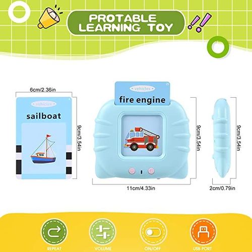 Children's Educational Voice Card Machine with Flash Memory Cards（255 cards, 510 words）