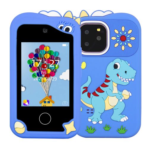 CUSTOM Kids Smart Phone Touchscreen Kids Phone Unicorn Girls Age 6-8 with Dual Camera Music Game Learning Toy Phone