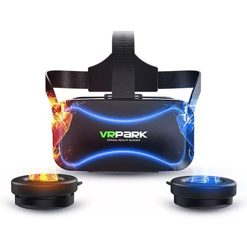 VR Glasses Full Screen Virtual Reality Glasses with Large Headset Game Pad for 4.5 to 6 Inches Android IOS Smartphone