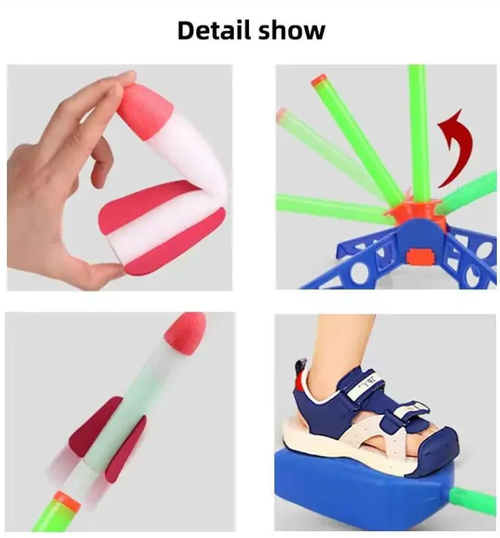 Outdoor Stomp Rocket Launcher Game for Kids