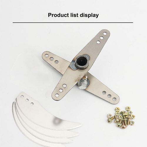 1 Set of Stainless Steel Special Blades for Hand-made Chicken Duck Goose Pig Farming Machines Grass Cutters Vegetable Shredders