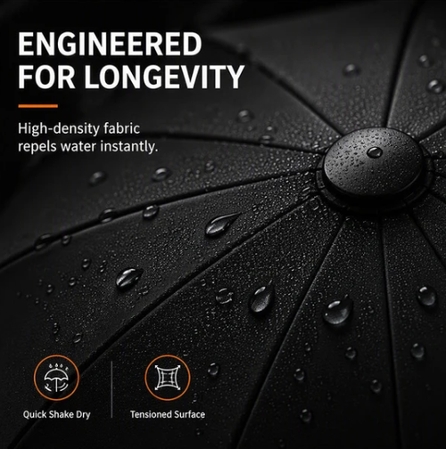Extra Large Windproof Folding Umbrella