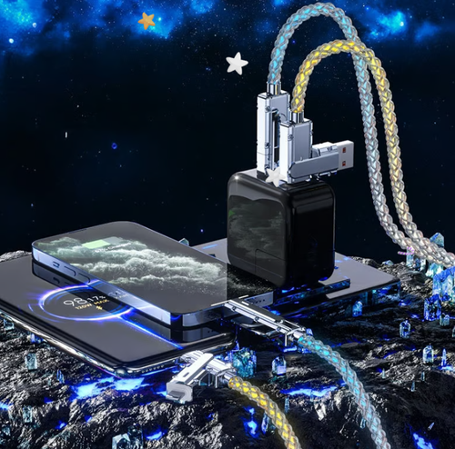 🎁Four-in-One Colorful lights Data Cable