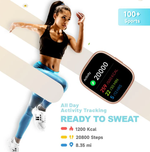 Smart Watch for Women Men Fitness Tracker with AnswerMake Calls Fitness Watch with Sleep Tracker100 SportsIP68 Waterproof Pedometer