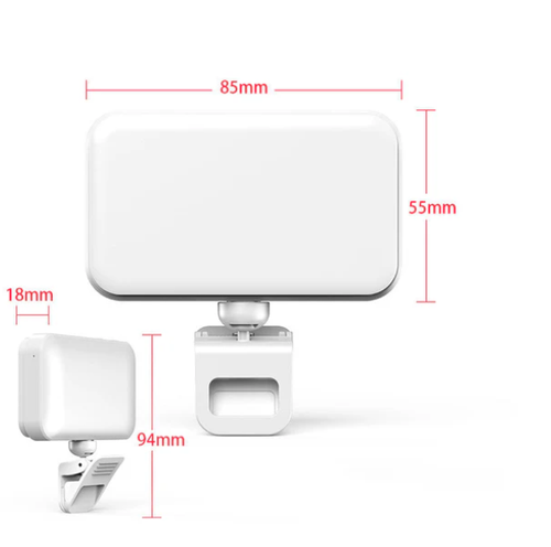 ✨ Rotatable 3-Color Warm and Cool Phone Charging Light 📱🤳