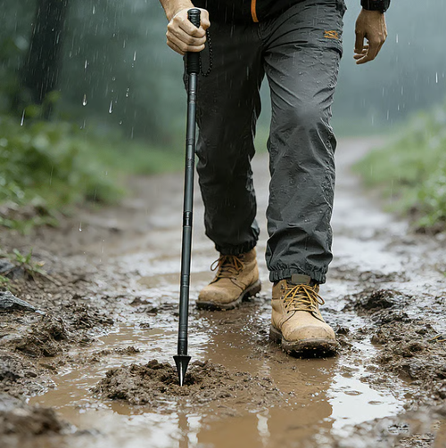 Tactical Trekking Staff — Detachable Survival System