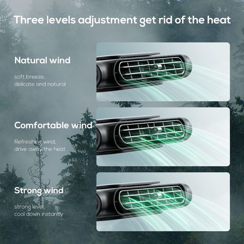 3000mAh Cooling USB Mini Car Fan for Car Back Seat