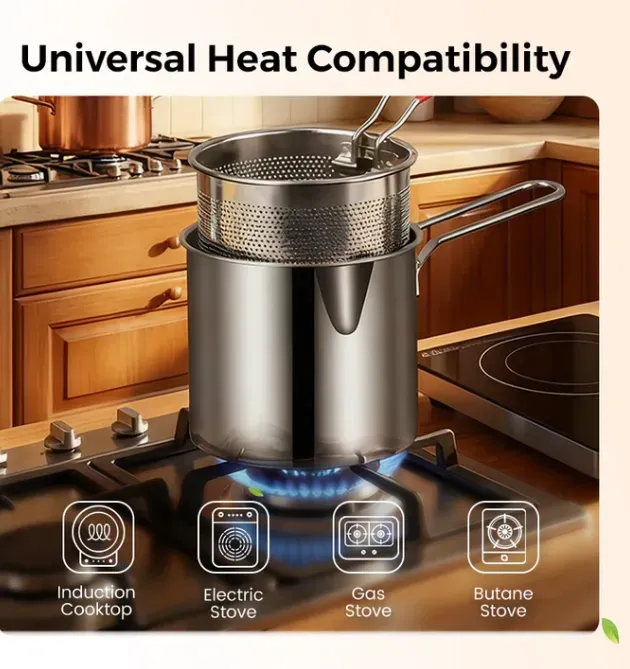 304 Stainless Steel Multifuntional Fryer