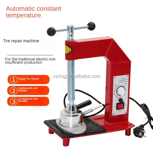 Automatic temperature-controlled timed tire repair machine