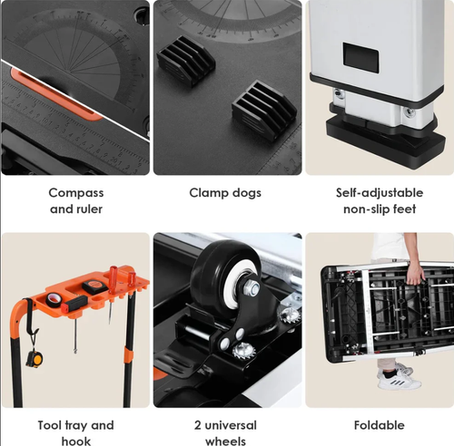 🔥7-in-1 Rolling ✨Work Stool with Storage