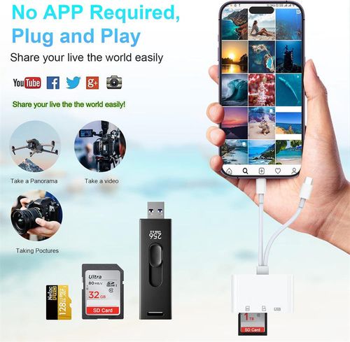 3-in-1 USB-C Memory Card Reader