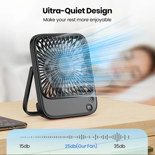 5000mAhUltra-quiet mini portable foldable fan