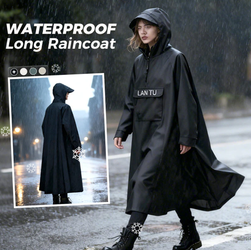 🎁Waterproof Long Raincoat with Hood for Scooter