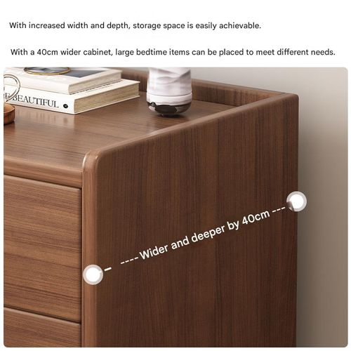 New Chinese-Style Bedside Table — Modern Minimalist Style