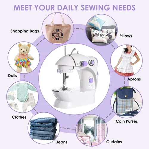 🔥💯🏹 Household Small Mini Sewing Machine Household Mini Electric Desktop Multi-Function Automatic Sewing Machine.💫😎