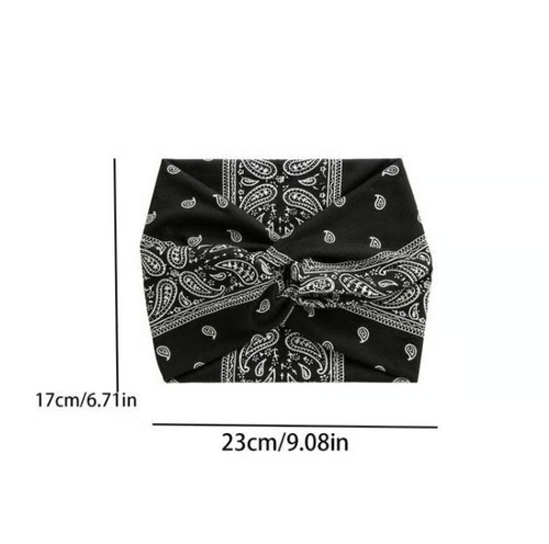 6pcs Printed cross yoga headband