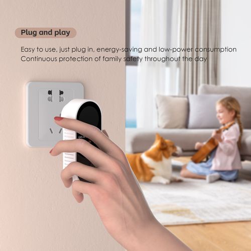 Gas Leak Detector & Carbon Monoxide Detectors Plug in (Temperature & Humidity Sensor) for Home, RV