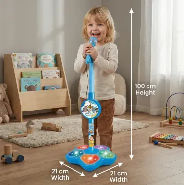 Kids Karaoke Machine with Microphone Stand – Singing Fun Set
