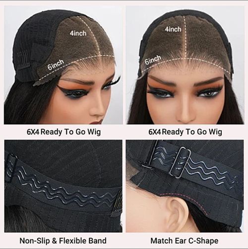 Full 250% Density Loose Body Wave Human Hair Wigs 13x4 Ocean Wave Lace Front Wigs with Curtain Bangs-Geeta Hair
