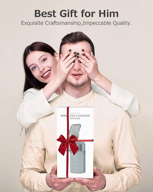 COLSUR Bluetooth Speaker,Wireless ChargerBluetooth Speakers with Night Light