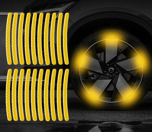Colorful Tyre Reflectors For Car & Bike Pack Of 20 (CTRFCB)