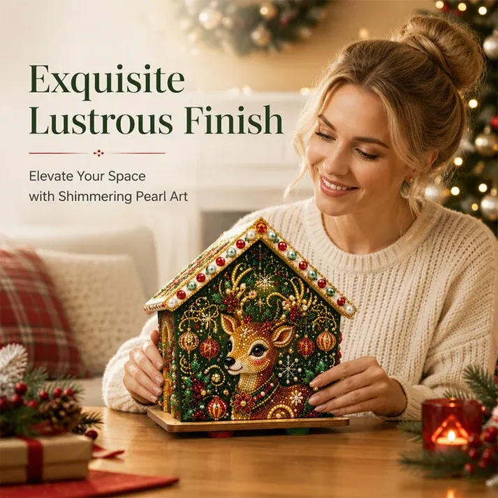 🎄3D Pearl Christmas Art Kit‑Handmade Holiday Decoration Craft ✨