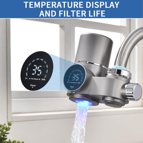 New Home Smart Screen Uv Tap Water Purifier Direct Drinking Anti-Scale and Remove Chlorine Kitchen Sink Water Filter Faucet Tap