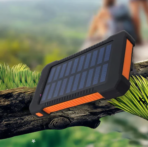 ⚡⚡Portable Solar Power Bank with Built-In Cables