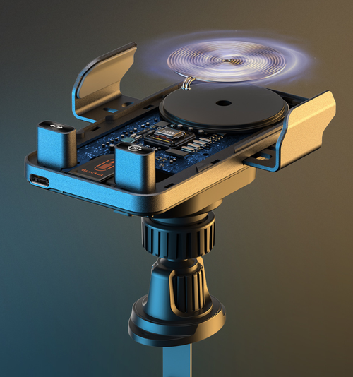 Car Phone Mount Infrared Electric Induction Wireless Charging Air Vent Navigation 360 Degree Rotation Adjustable Height