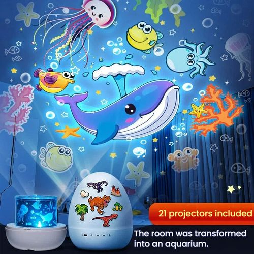 Dinosaur Egg Night LightProjector with Bluetooth SpeakerFor Kids