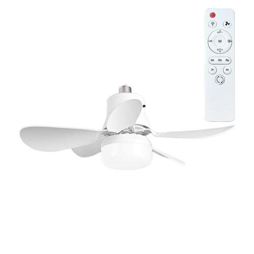 Screw-mounted ceiling fan light with detachable fan blades, bedroom ceiling light