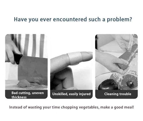 Multi-Purpose Manual Plastic Hand Vegetable Slicer Grater Stainless Steel Blade Dishwasher Safe Creates Perfect Strips for