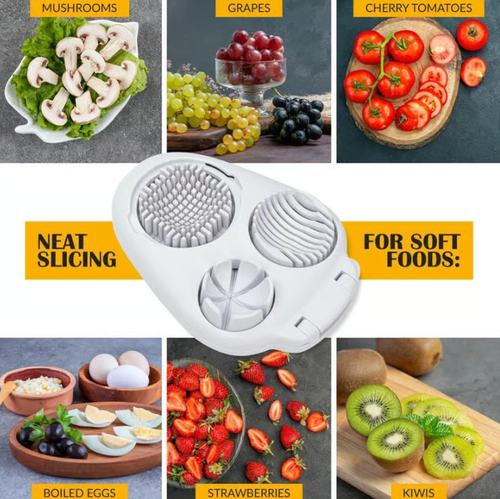 Multifunctional 3-in-1 Egg Slicer