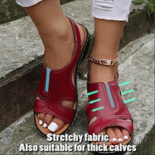 🔥Women Wedge Sandals, Premium Leather Orthopedic Sandals 🔥