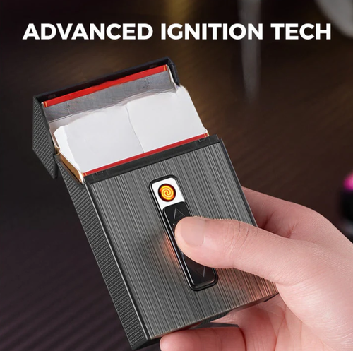 Cigarette Case with Lighter