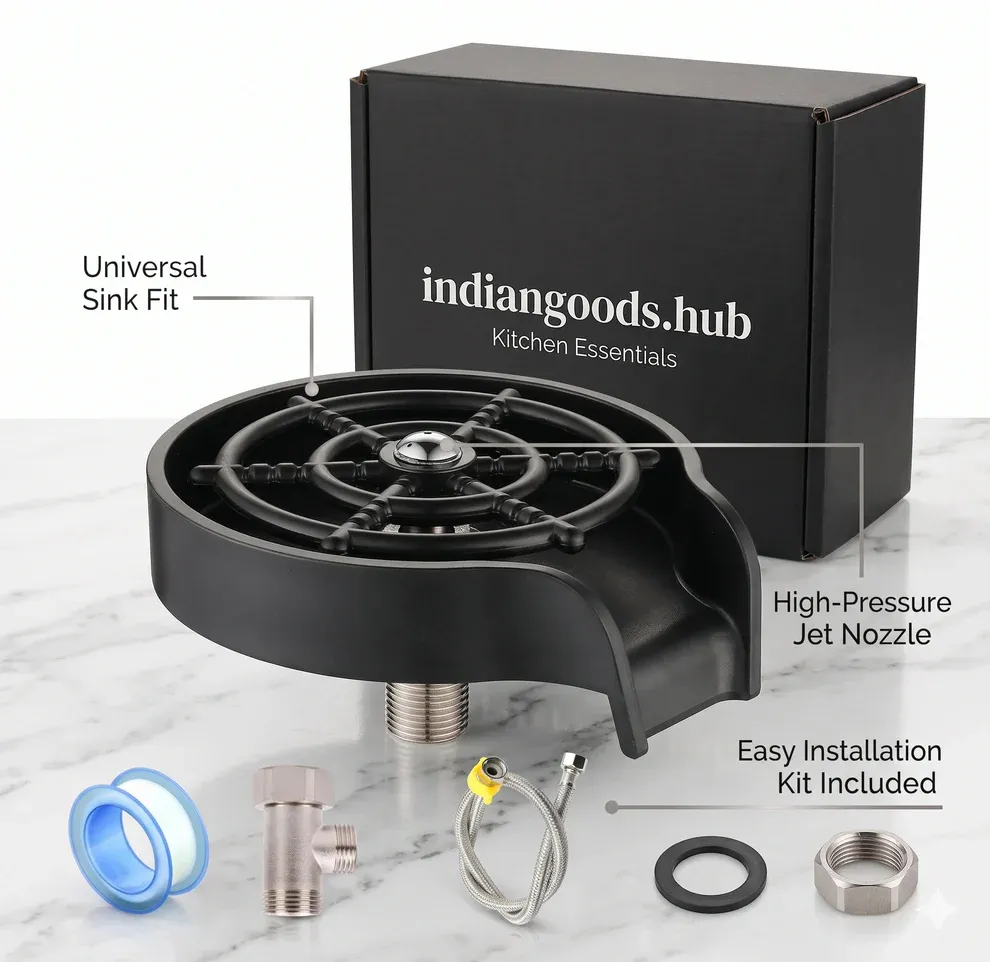 Automatic Cup Cleaner | High-Speed Water Jets | One-Tap Wash