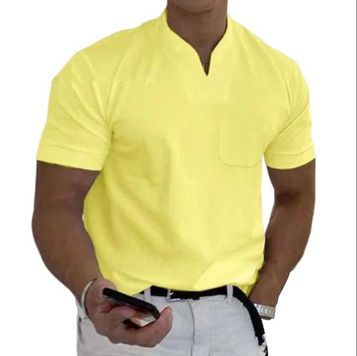 Short-sleeved V-neck Athletic T-shirt