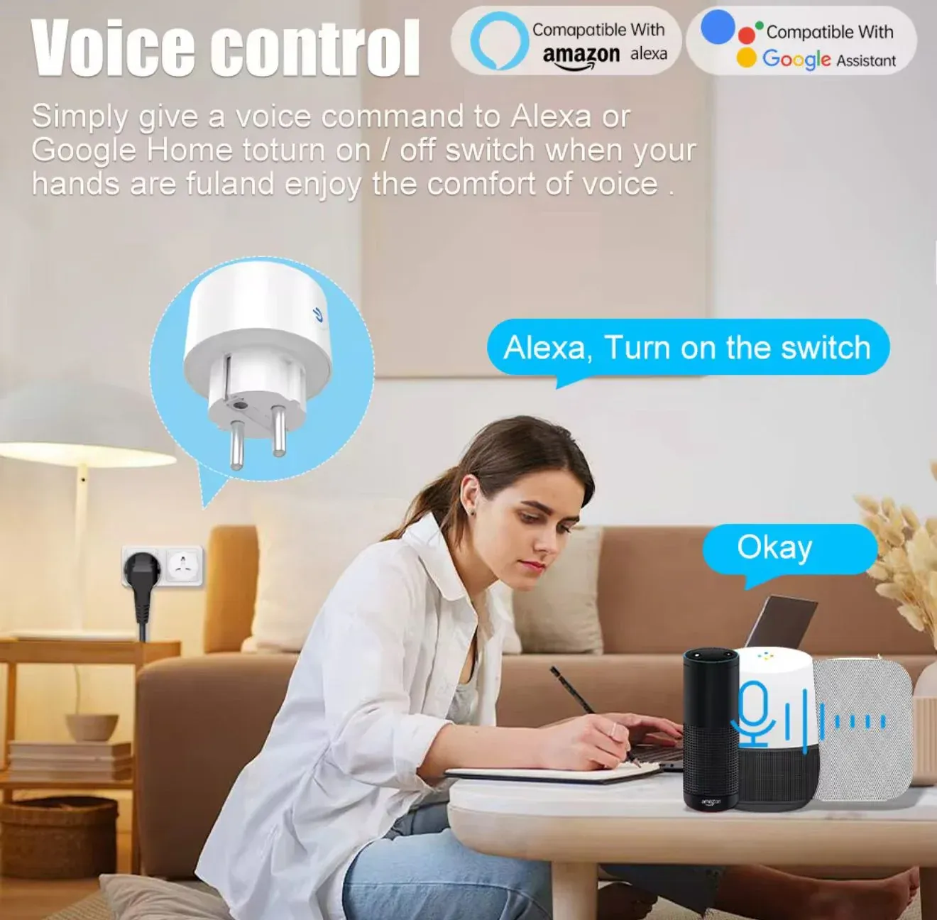 Smart Wifi Power Socket Plug 20A