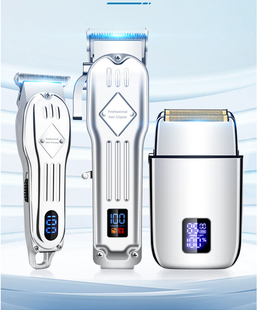 Three-in-one hair clipper-shaving set