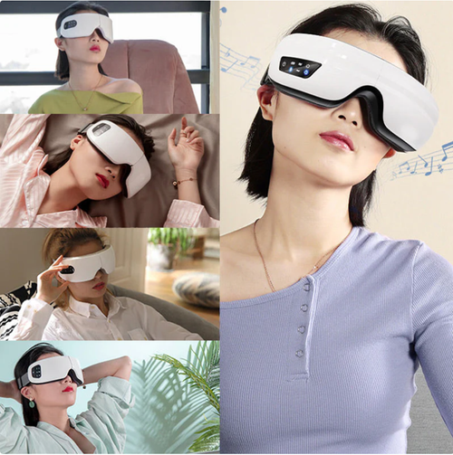 🎁Eye Massager with Heat and Vibration with Bluetooth Music