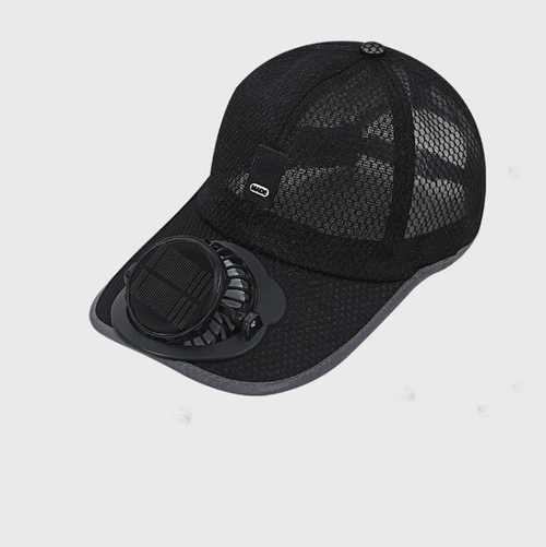 🌞🧢 Breathable Sun Hat Baseball Cap with Built-in Solar Cooling Fan