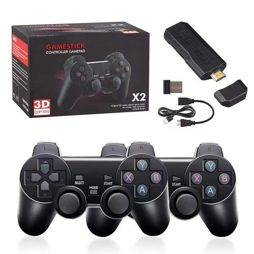 X2 Home Console, Latest Upgraded Model with Ventilation Holes, Wireless Controller, 3D Classic Retro Games