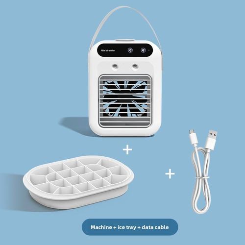 USB-powered spray humidifier mini air conditioner fan